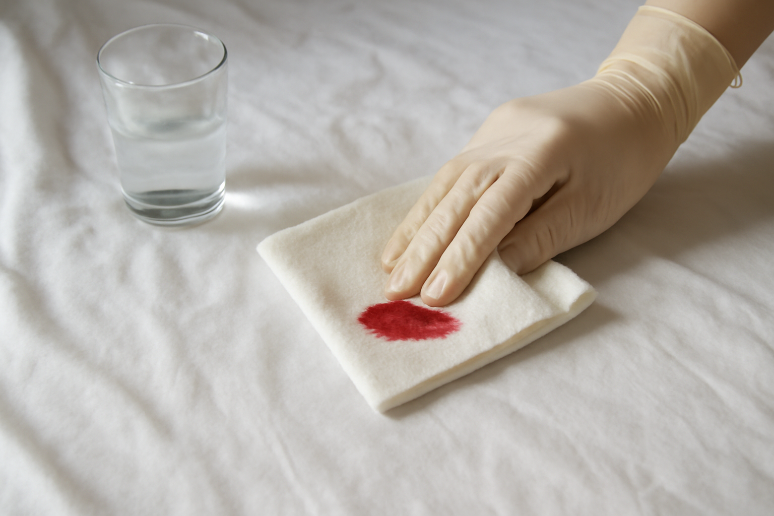 How to Remove Blood Stains from Cotton Sheets (Fresh vs. Dried) illustration