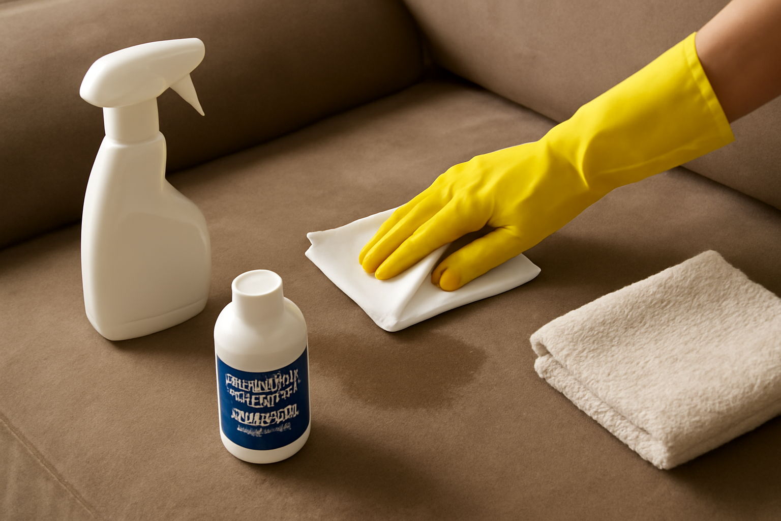 How to Remove Cat Urine from a Microfiber Couch illustration