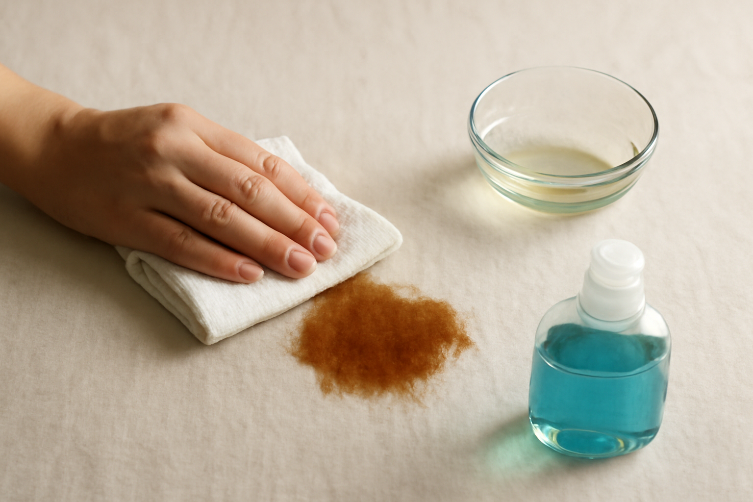 How to Remove Coffee from a Linen Tablecloth: Fresh and Dried Methods illustration