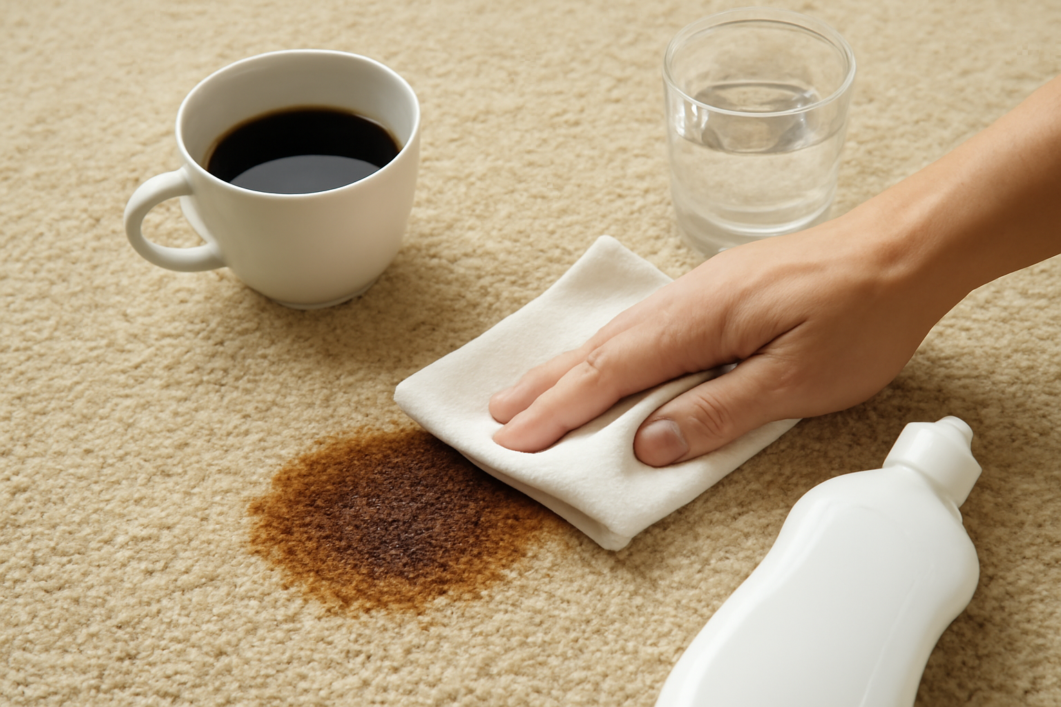 How to Remove Coffee from Carpet: Fresh Spill and Set-In Stain Guide illustration