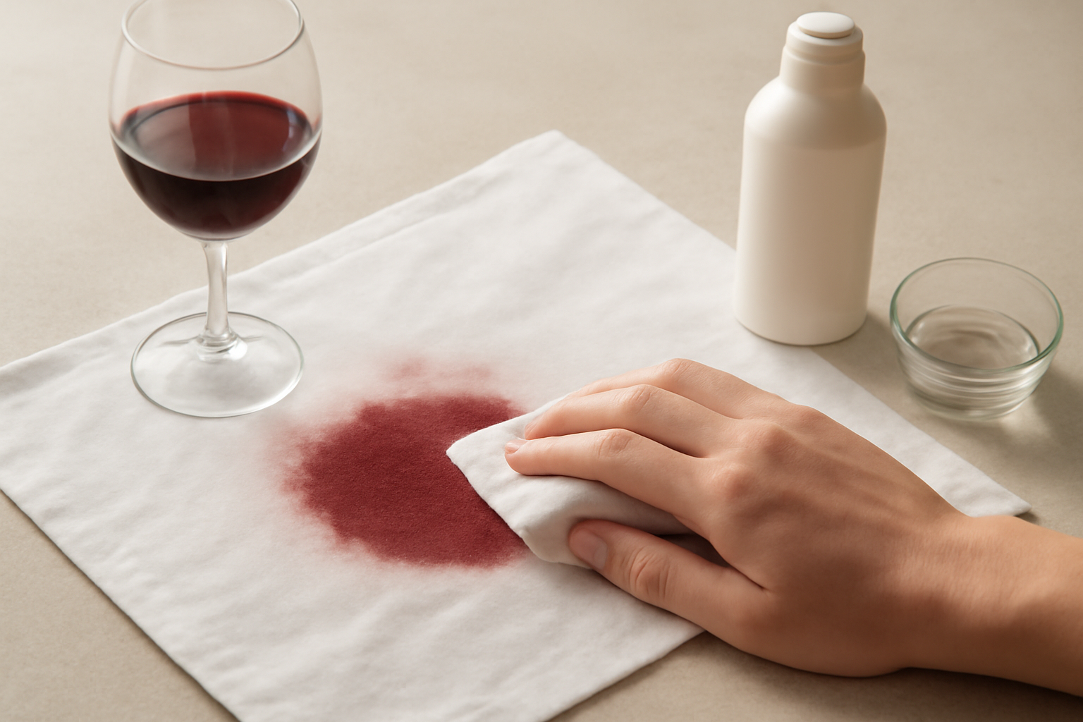 Como tirar mancha de vinho tinto de algodão branco: guia rápido e seguro illustration