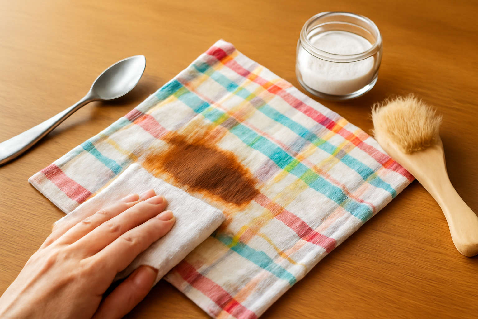 Como tirar mancha de óleo de cozinha de algodão colorido illustration