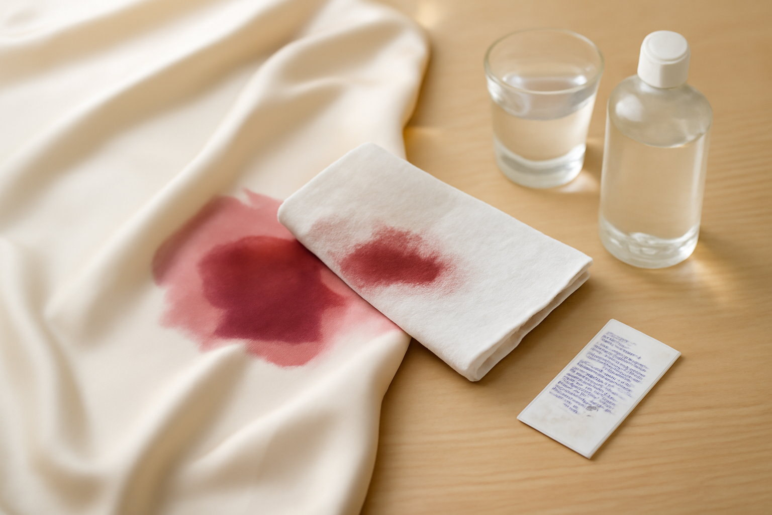 How to Remove Red Wine from Silk: Fresh Spill and Dried Stain Methods illustration