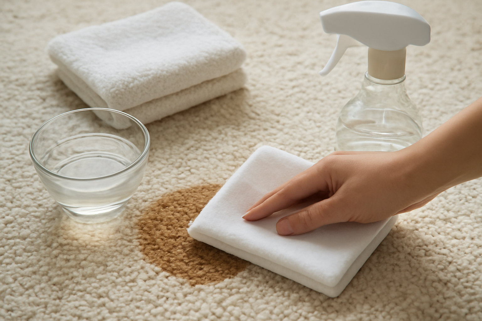 Coffee Stain Removal on a Wool Rug: Fresh and Dried Methods illustration