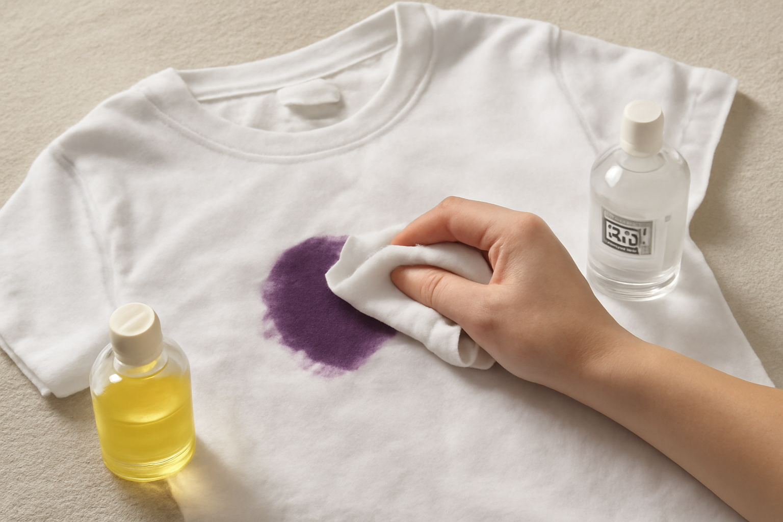 How to Remove Fountain Pen Ink from a Cotton Shirt: Fresh & Dried Stain Steps illustration