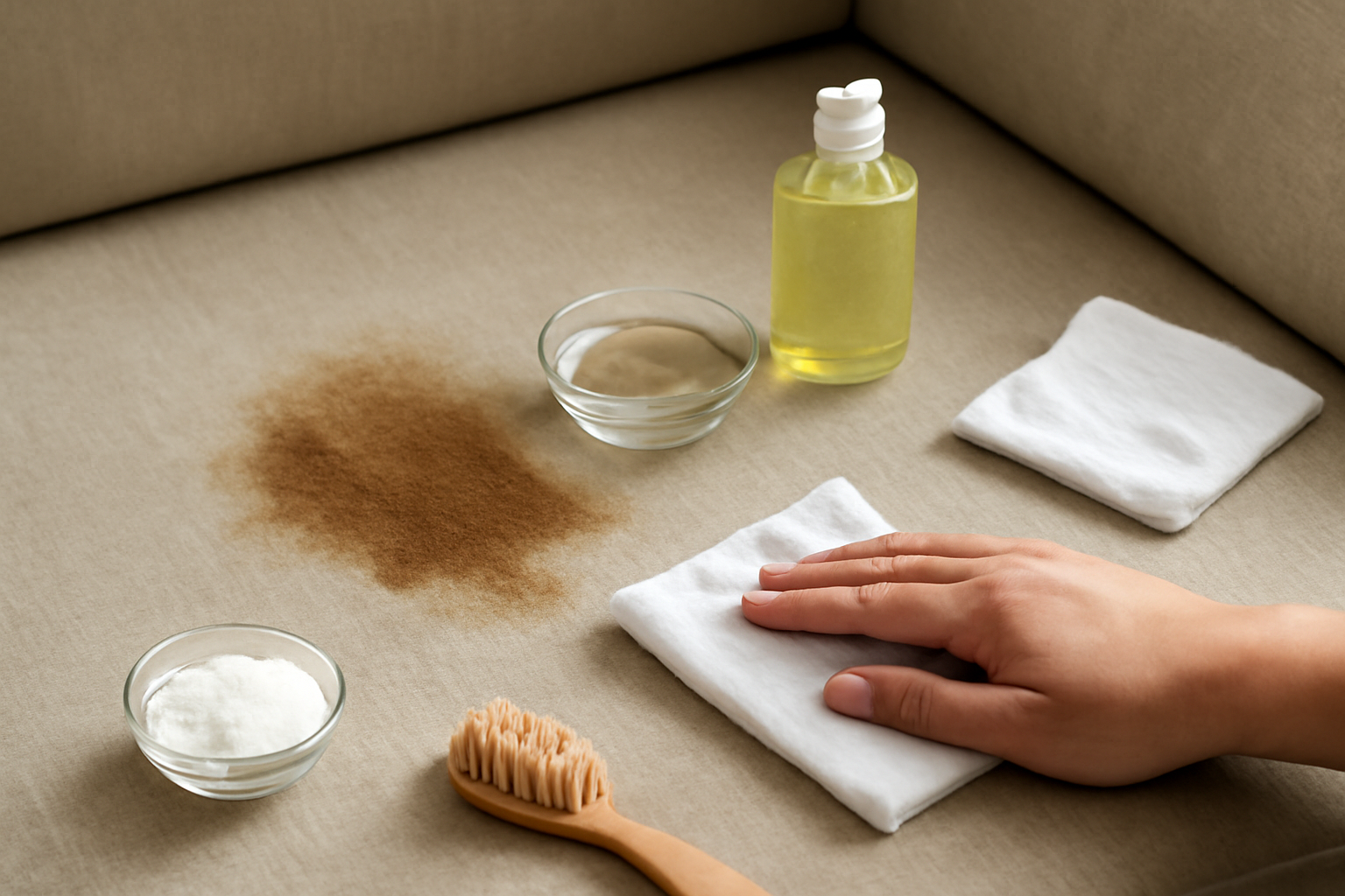 How to Remove Dried Coffee from a Linen Couch: Safe Steps for Set-In Stains illustration