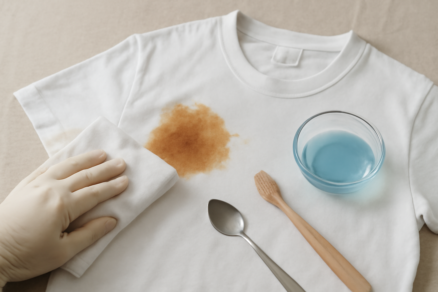 Baking Soda vs. Dish Soap for Dried Coffee on a Cotton Shirt: Which Works Better? illustration