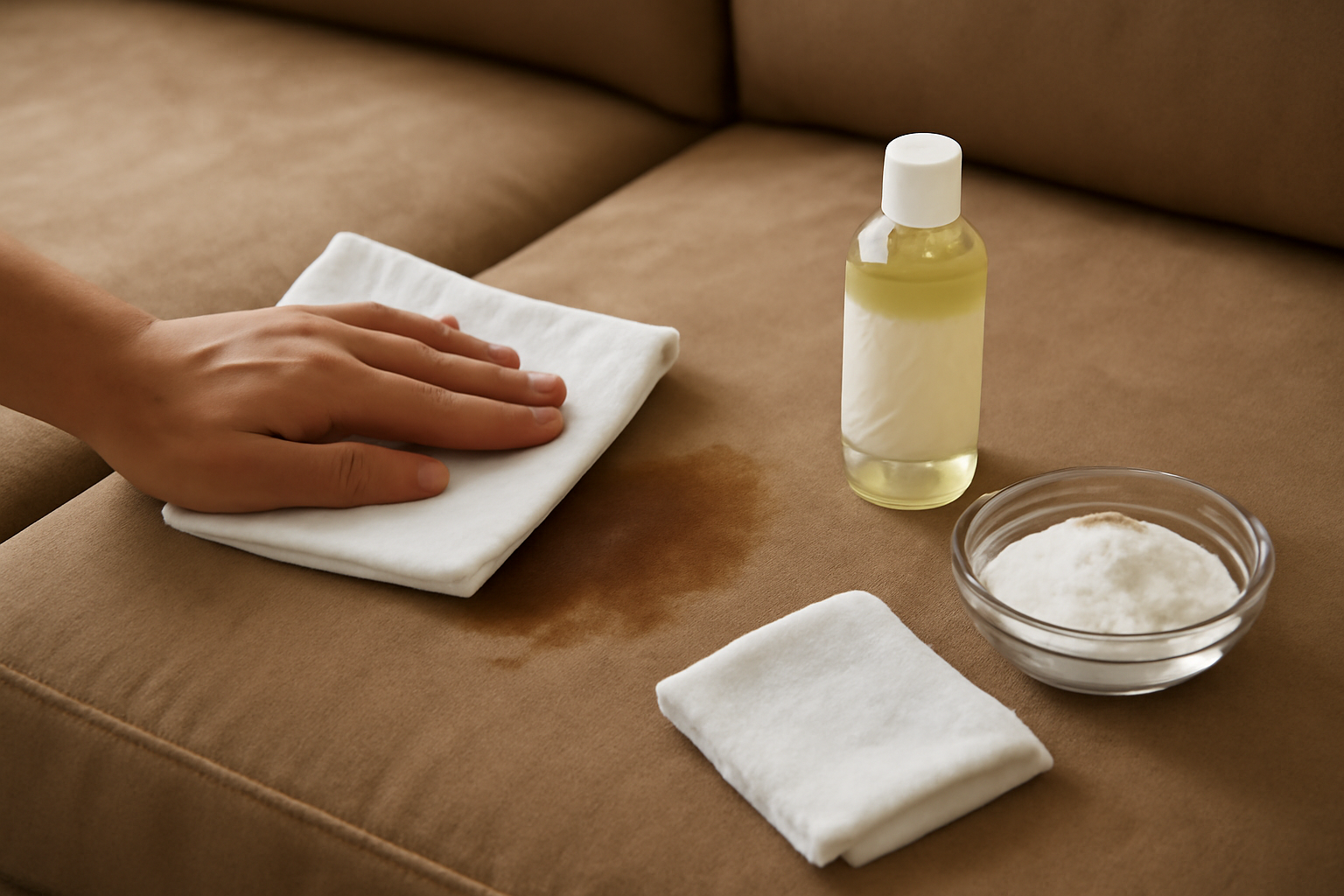 How to Remove Dried Coffee from a Microfiber Couch: Safe Steps for Set-In Stains illustration