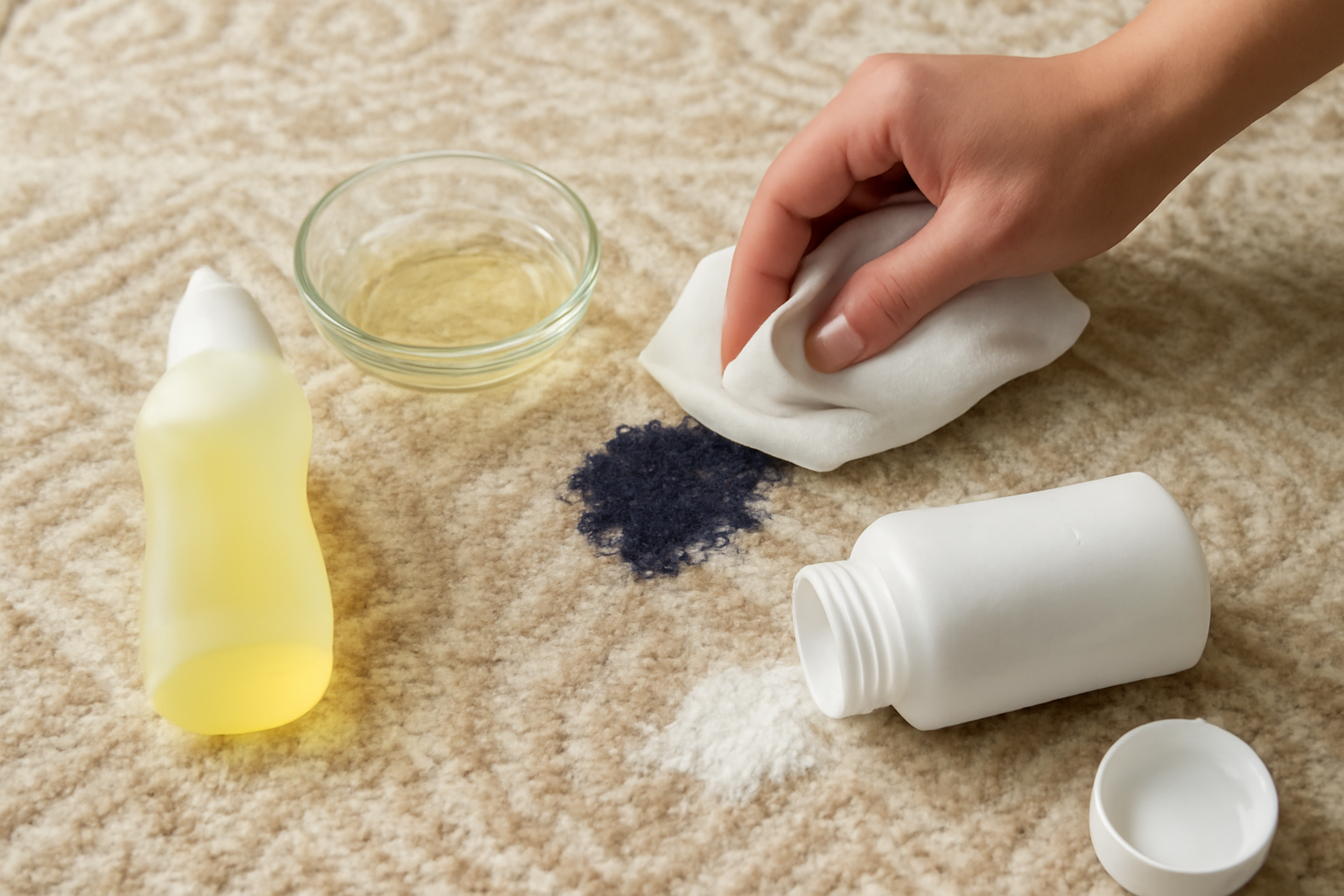 How to Get Ink Out of a Wool Rug: Fresh and Dried Stains illustration