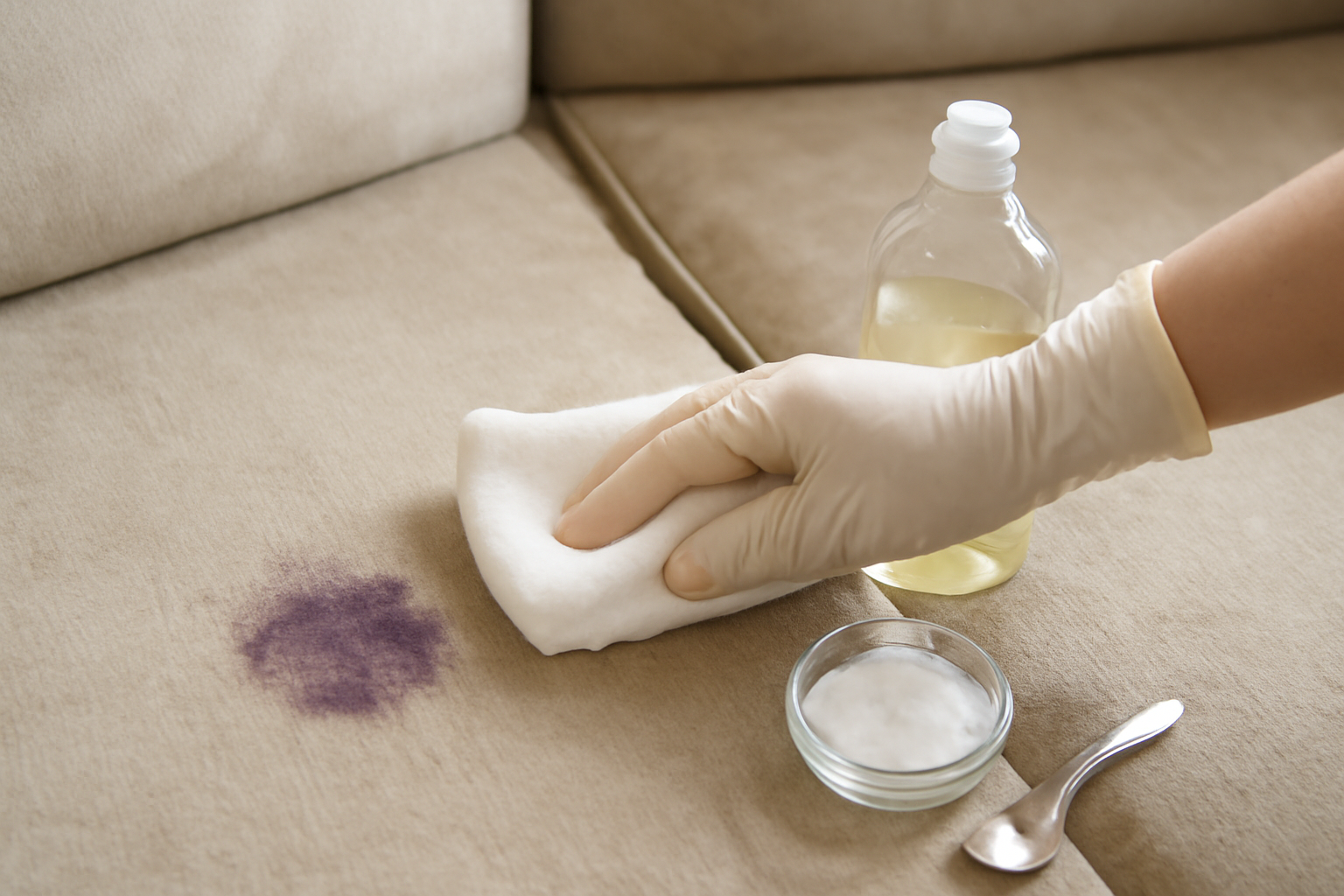 How to Get Pen Ink Out of a Microfiber Couch illustration