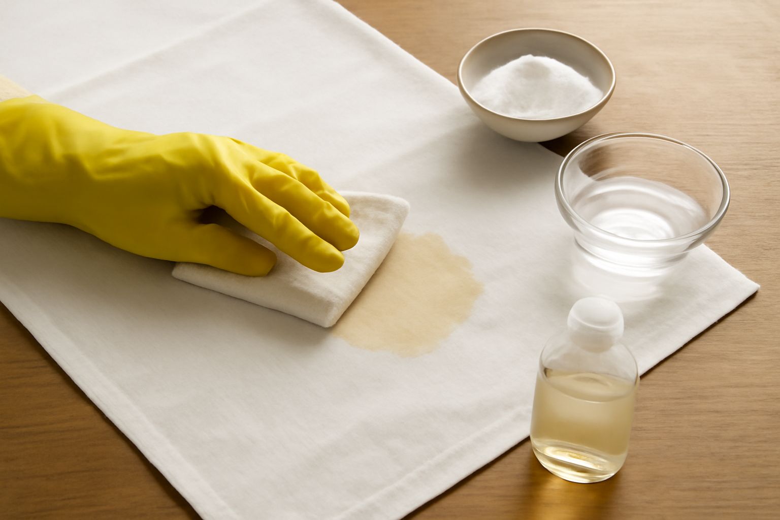 How to Get Tea Stains Out of a Cotton Tablecloth illustration