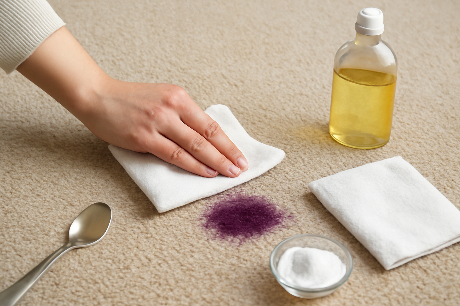 How to Get Ink Out of a Wool Rug illustration