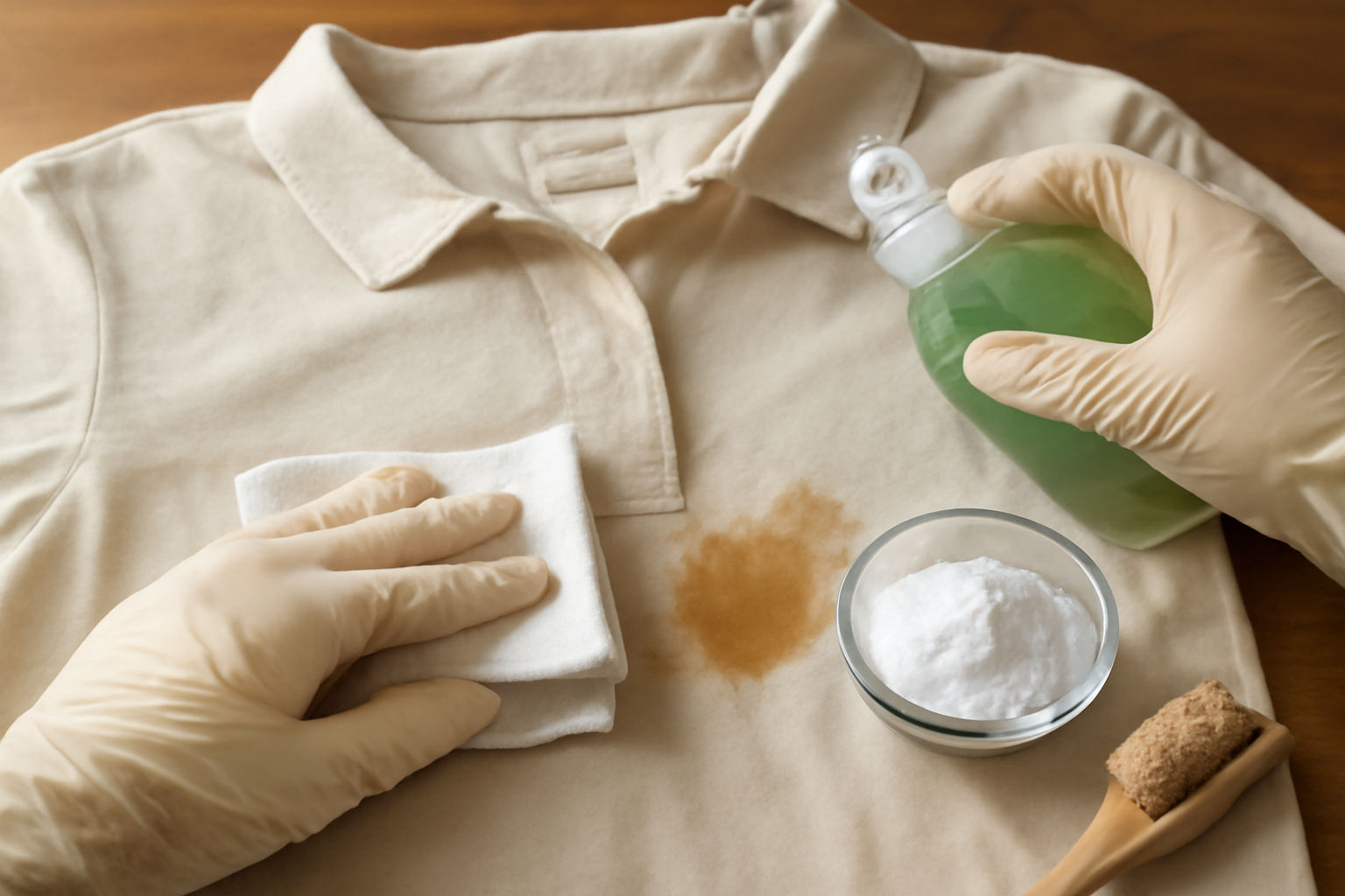 How to Get Cooking Oil Out of a Cotton Shirt: Fresh and Set-In Stains illustration