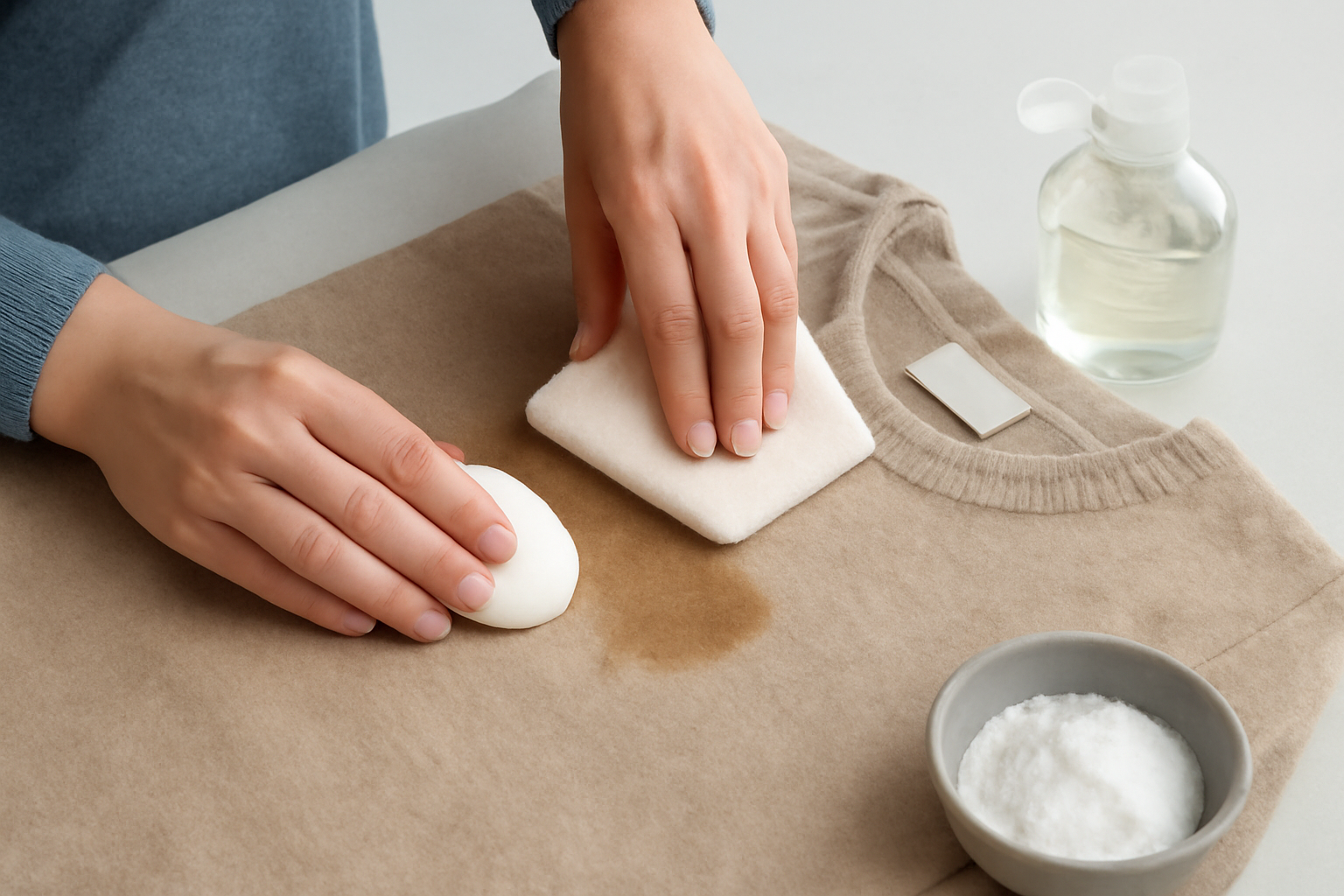 How to Get Grease Out of a Wool Sweater: Fresh and Set-In Stains illustration