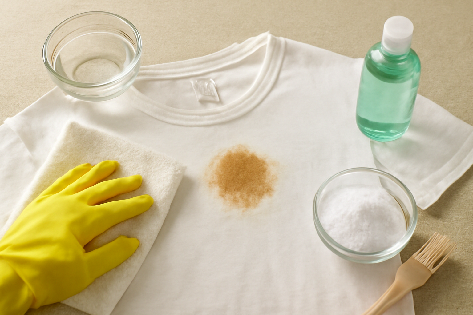 How to Remove Dried Coffee from a Cotton Shirt Without Spreading the Stain illustration