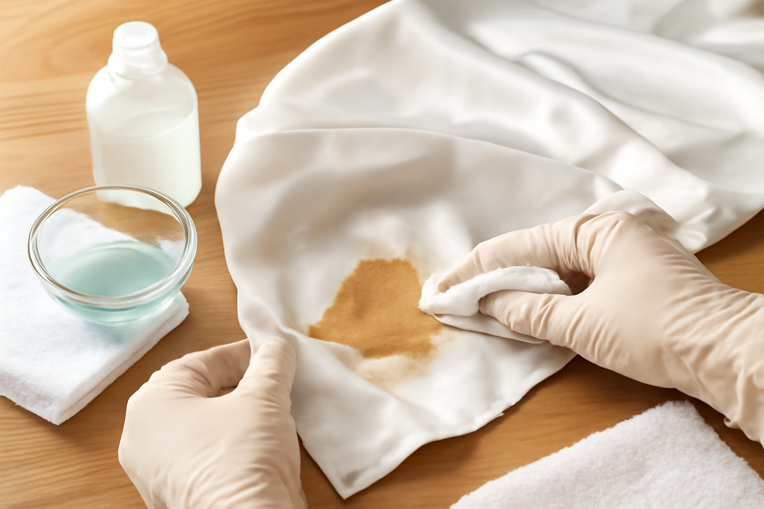 How to Remove Dried Coffee from a Silk Scarf Without Damaging the Fabric illustration