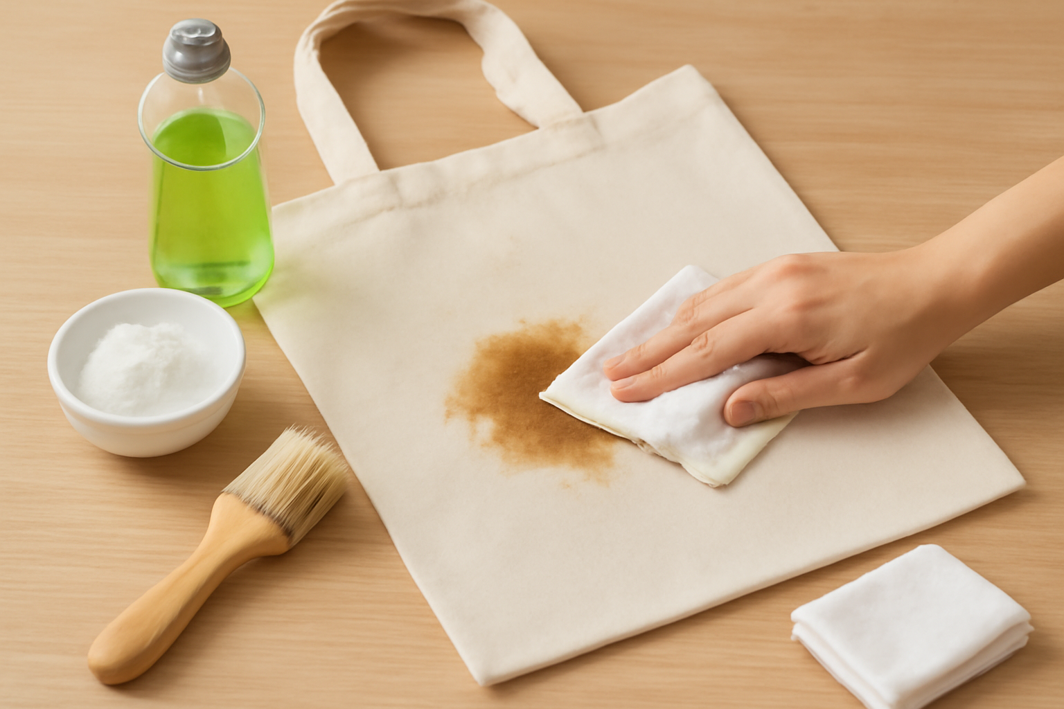 How to Get Grease Out of a Canvas Tote Bag: Fresh and Set-In Stains illustration