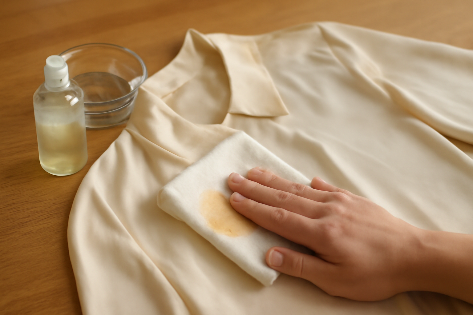 How to Remove Orange Juice Stains from a Silk Blouse: Fresh and Dried Spills illustration