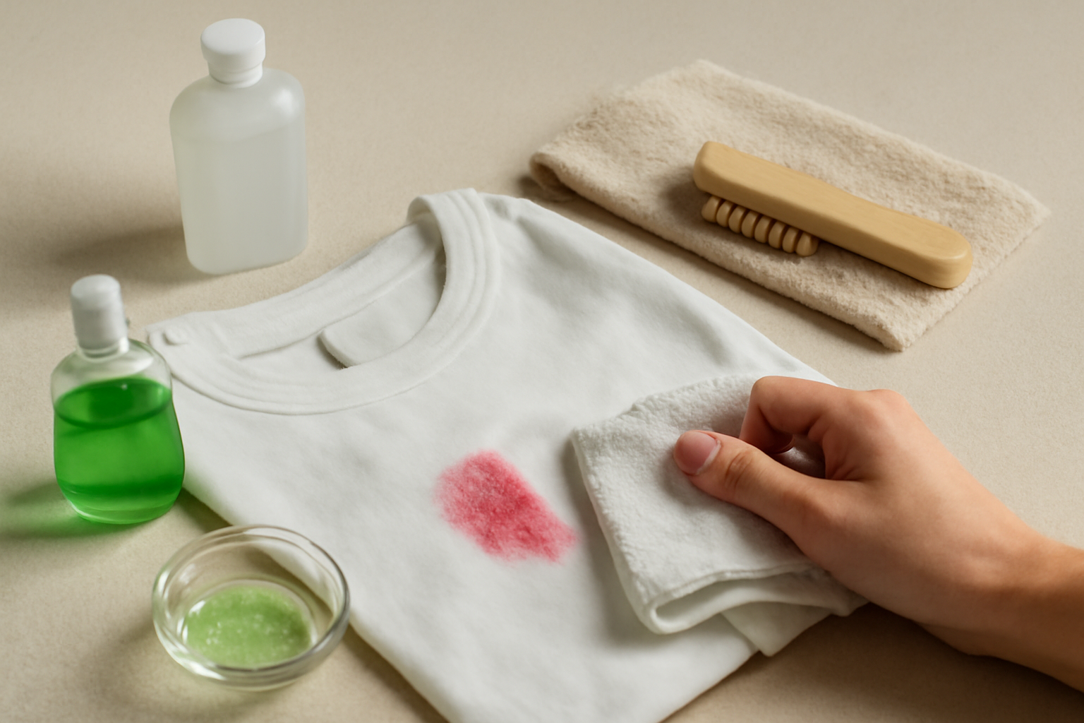 How to Remove Lipstick from a Cotton Shirt: Fresh and Set-In Stains illustration