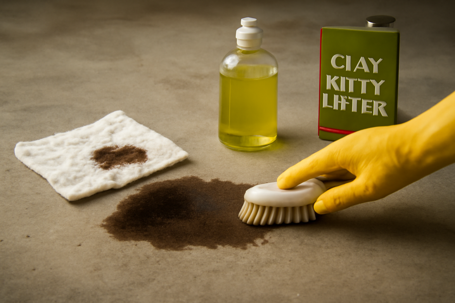 How to Get Motor Oil Out of a Concrete Garage Floor: Fresh and Dried Stains illustration
