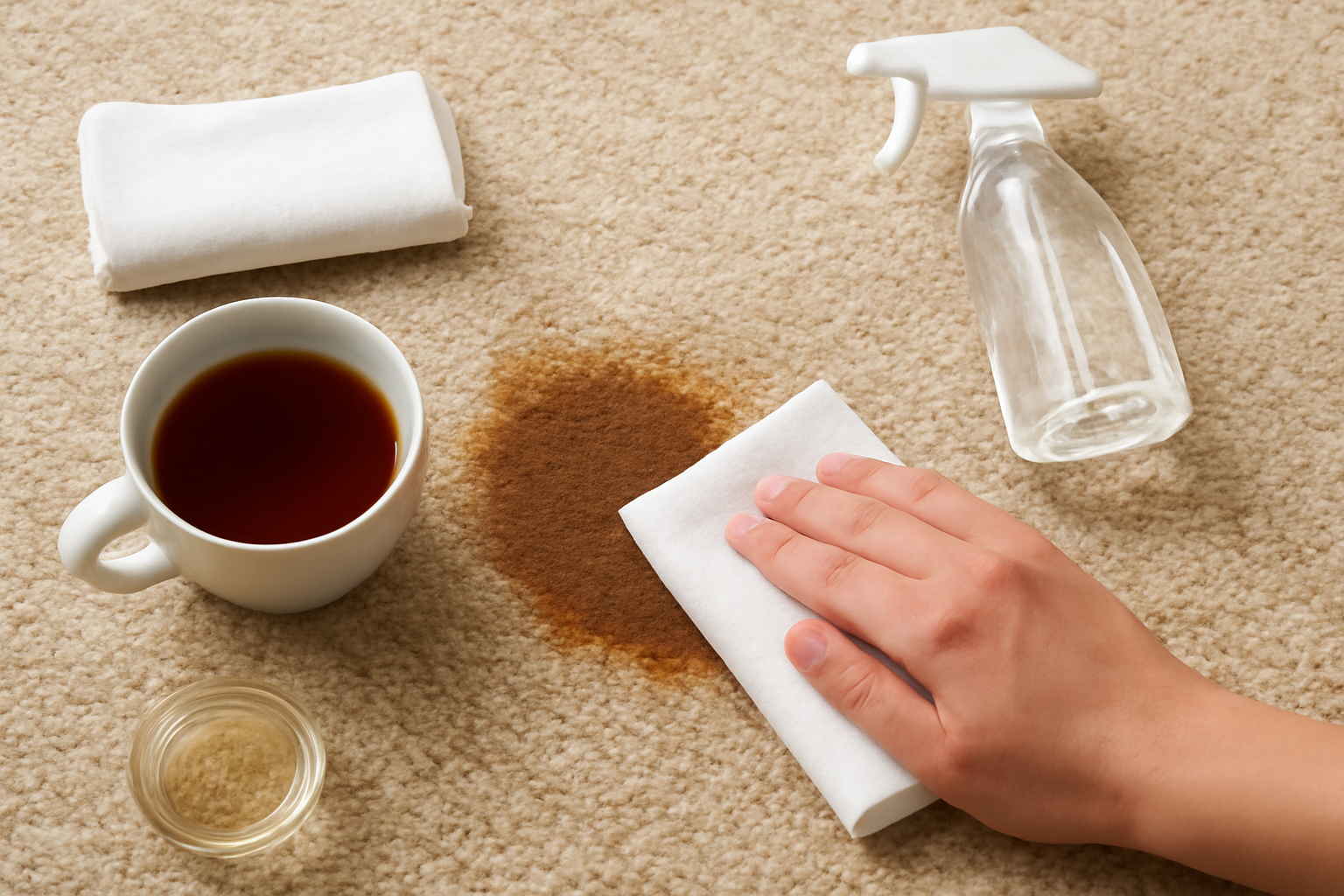 How to Remove Tea Stains from a Wool Rug: Fresh and Dried Spills illustration
