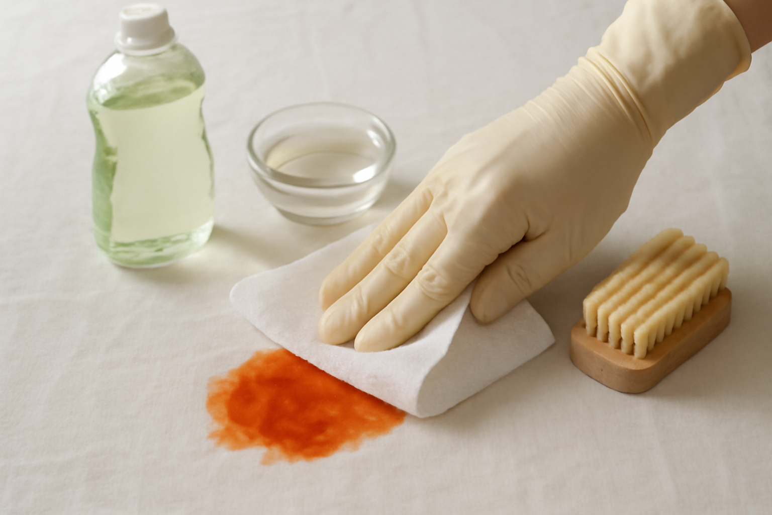 How to Remove Tomato Sauce from a Cotton Tablecloth: Fresh and Dried Stains illustration