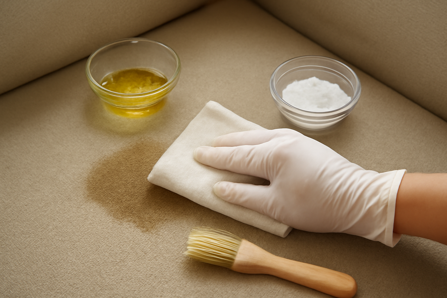 How to Get Cooking Oil Out of a Polyester Couch: Fresh and Set-In Stains illustration