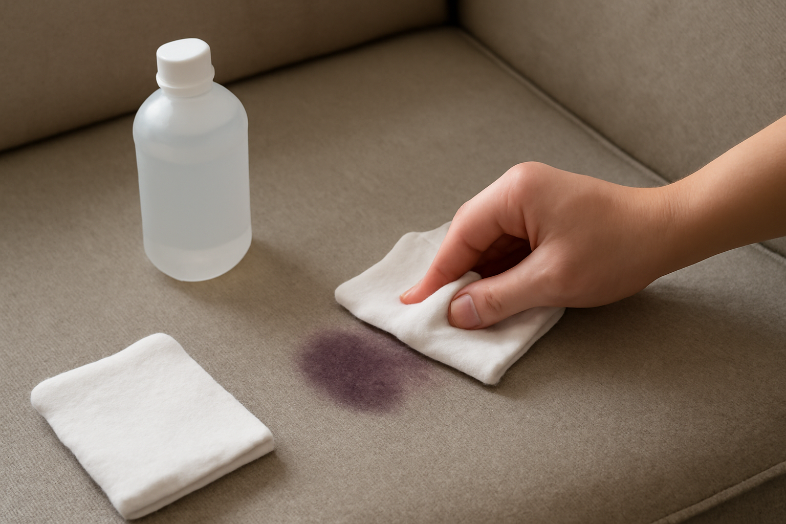 How to Remove Gel Pen Ink from a Polyester Couch: Fresh and Dried Stains illustration
