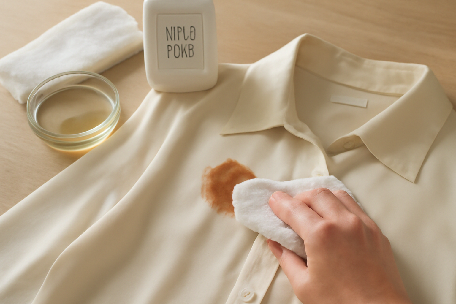 How to Remove Dried Coffee from a Silk Blouse: A Surface-Safety Guide illustration