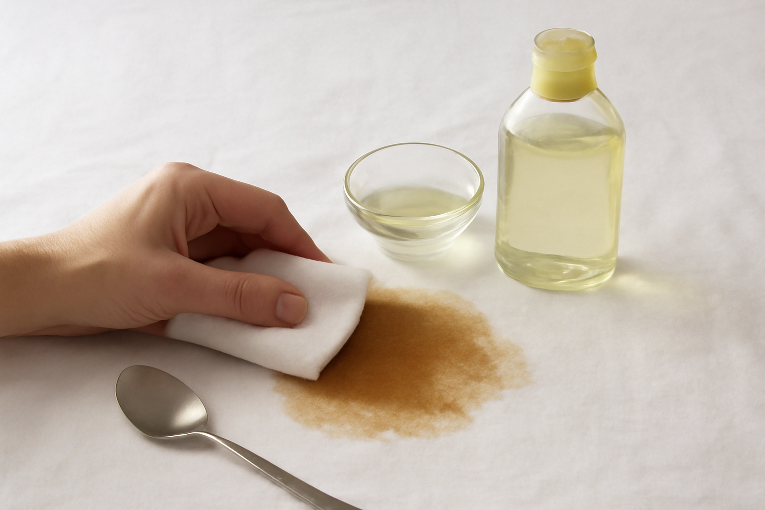 How to Remove Tea Stains from a Cotton Tablecloth illustration