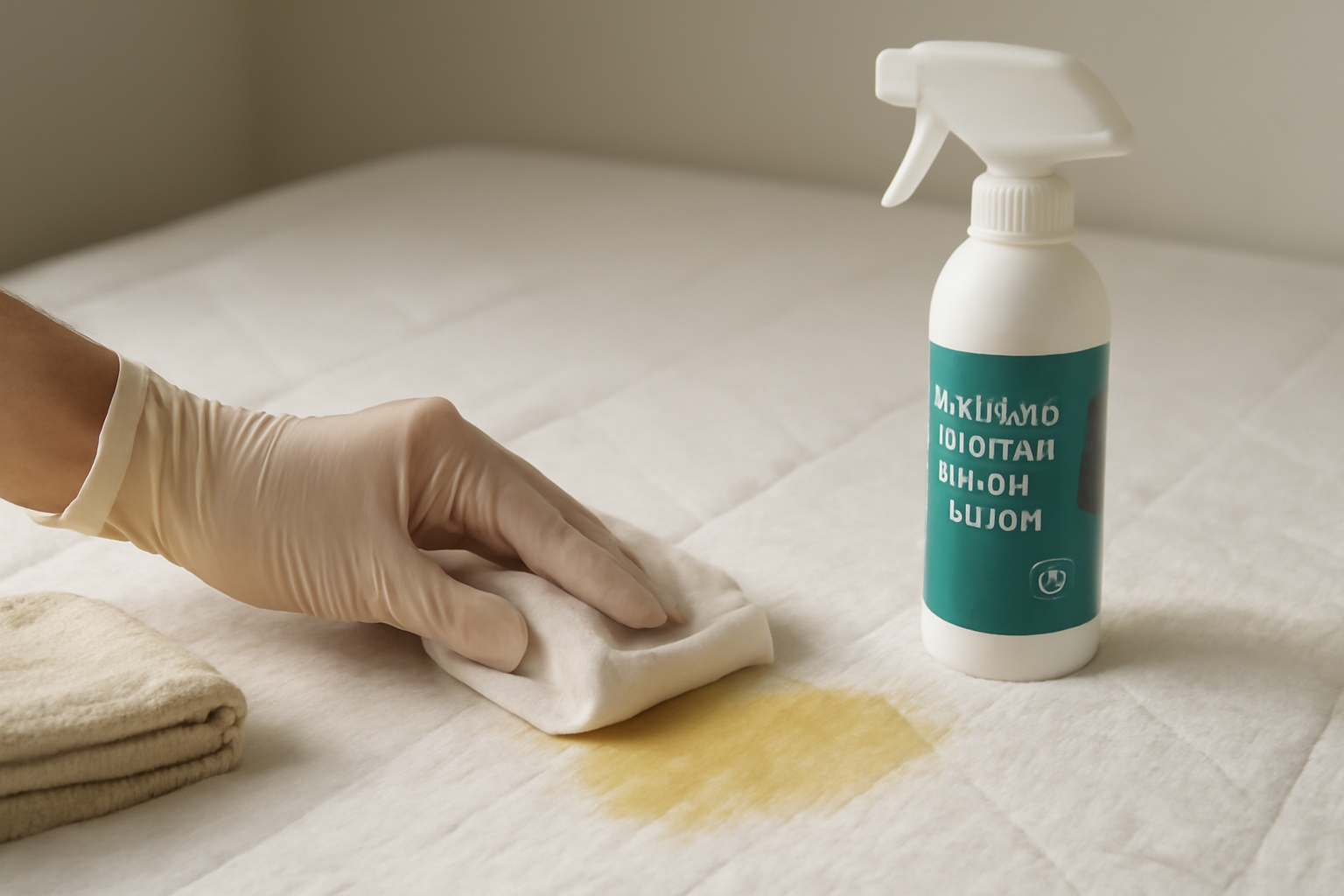 How to Remove Cat Urine from a Cotton Mattress: Fresh and Set-In Odor illustration