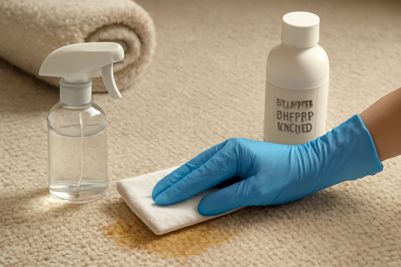 How to Remove Cat Urine from a Wool Area Rug illustration