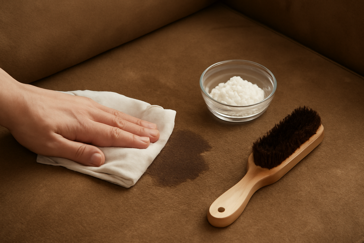 How to Remove Grease from a Suede Couch illustration