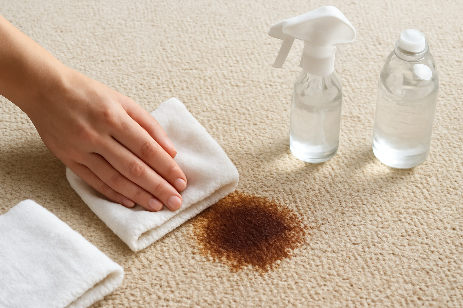 How to Remove Set-In Coffee from a Nylon Carpet illustration