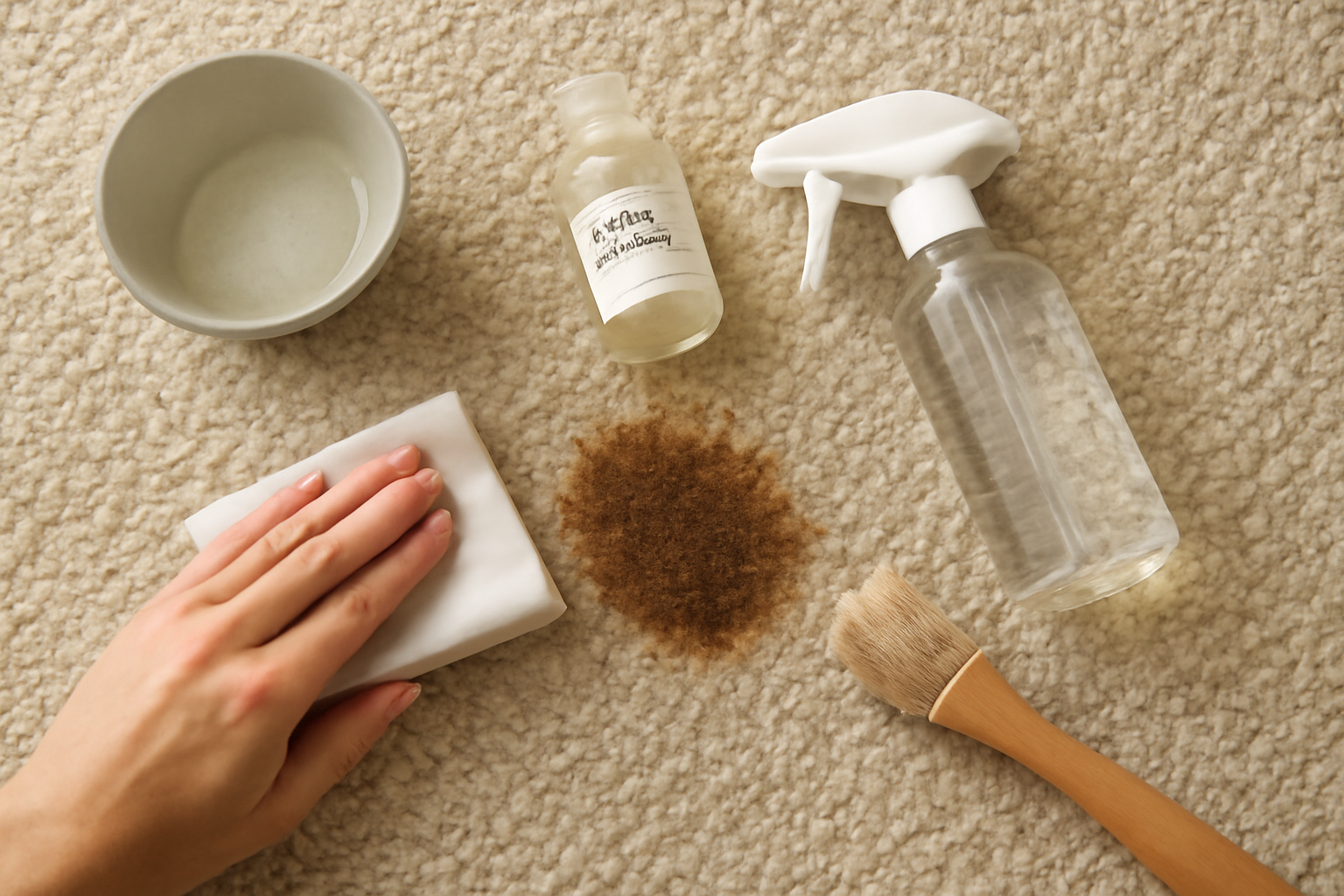 How to Remove Dried Coffee from a Wool Rug: A Surface-Safety Guide illustration
