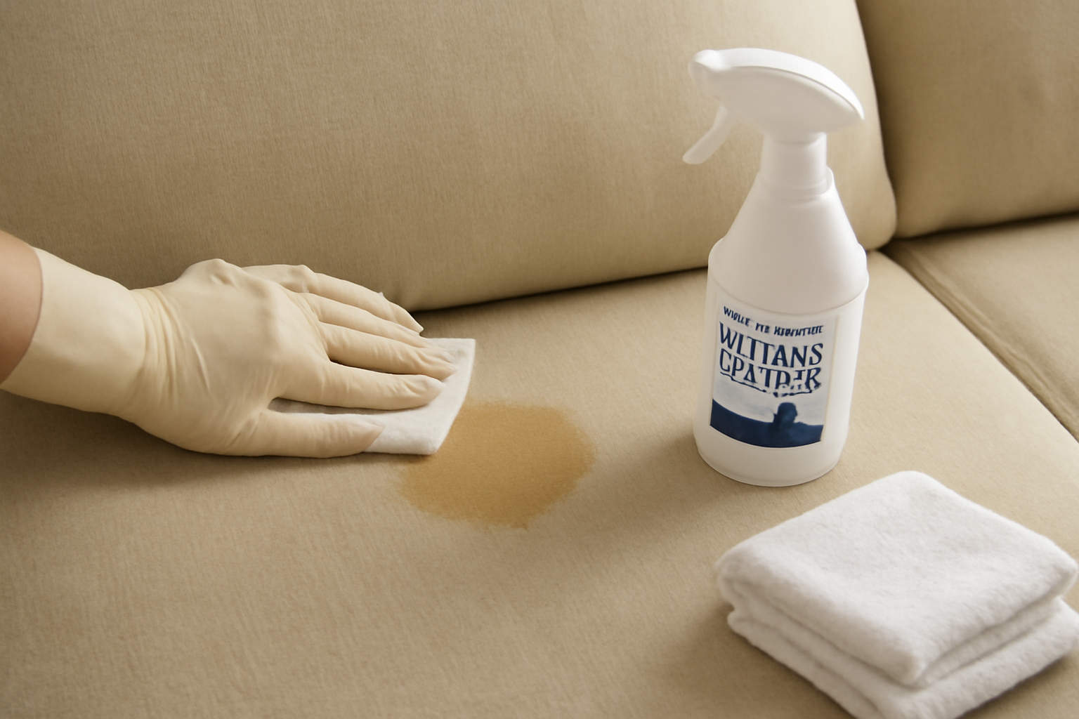 How to Remove Dried Dog Urine from a Cotton Couch illustration