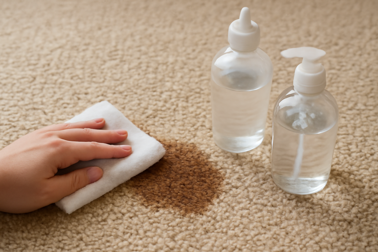 How to Remove Dried Coffee from a Nylon Rug illustration