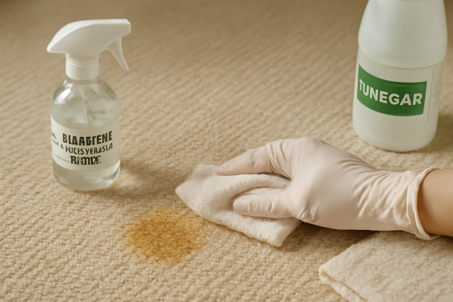 How to Remove Dried Cat Urine from a Wool Rug illustration