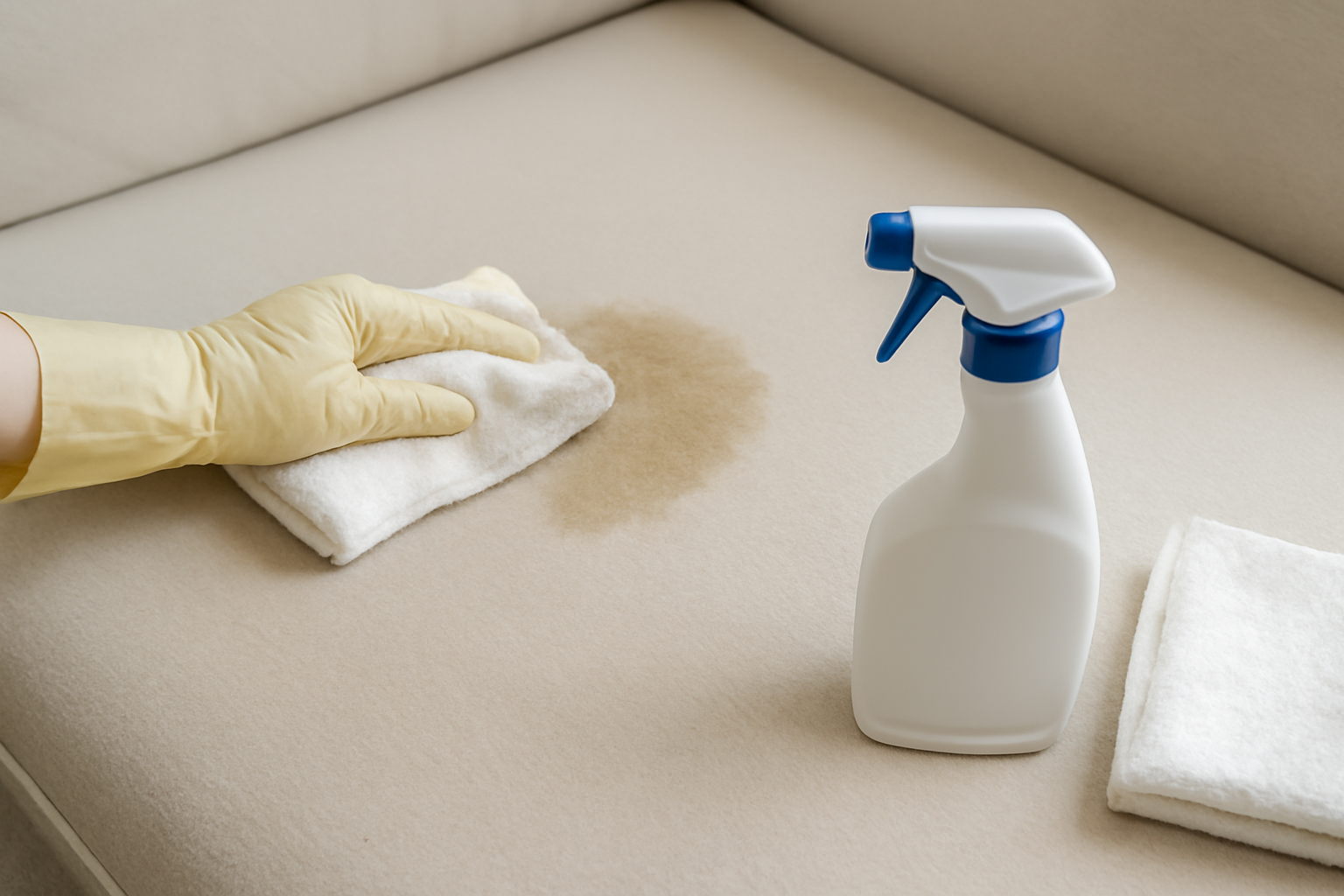 How to Remove Dried Dog Urine from a Cotton Couch illustration