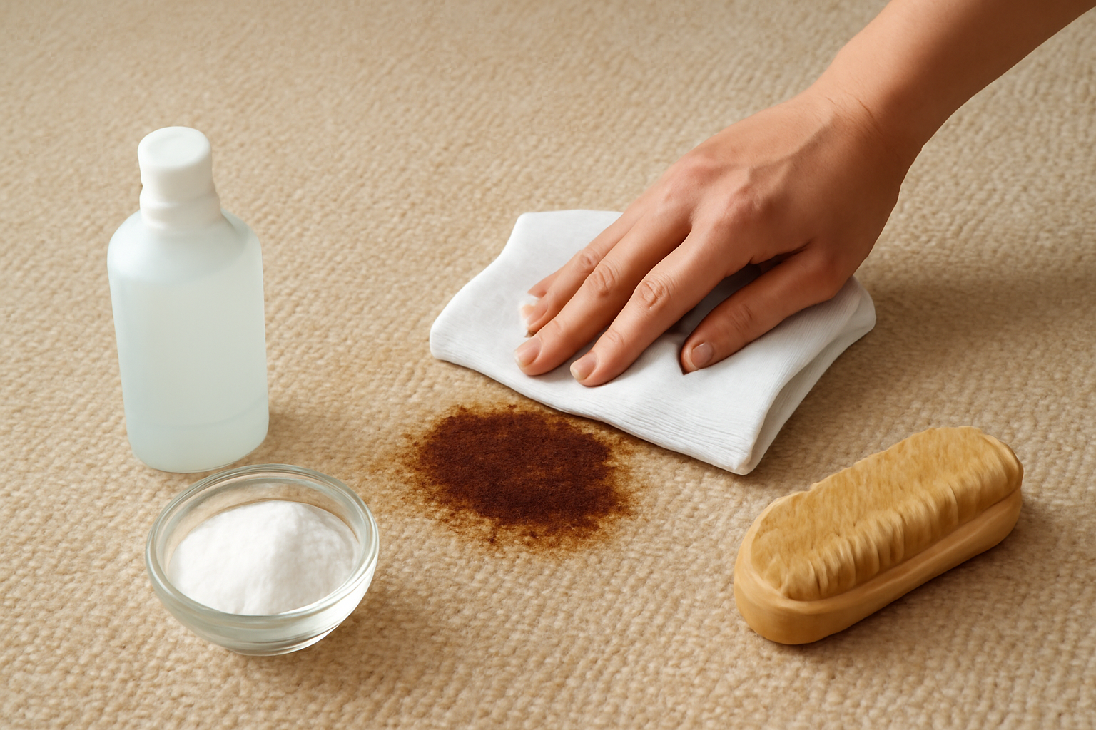 How to Remove a Grease Stain from a Wool Rug illustration