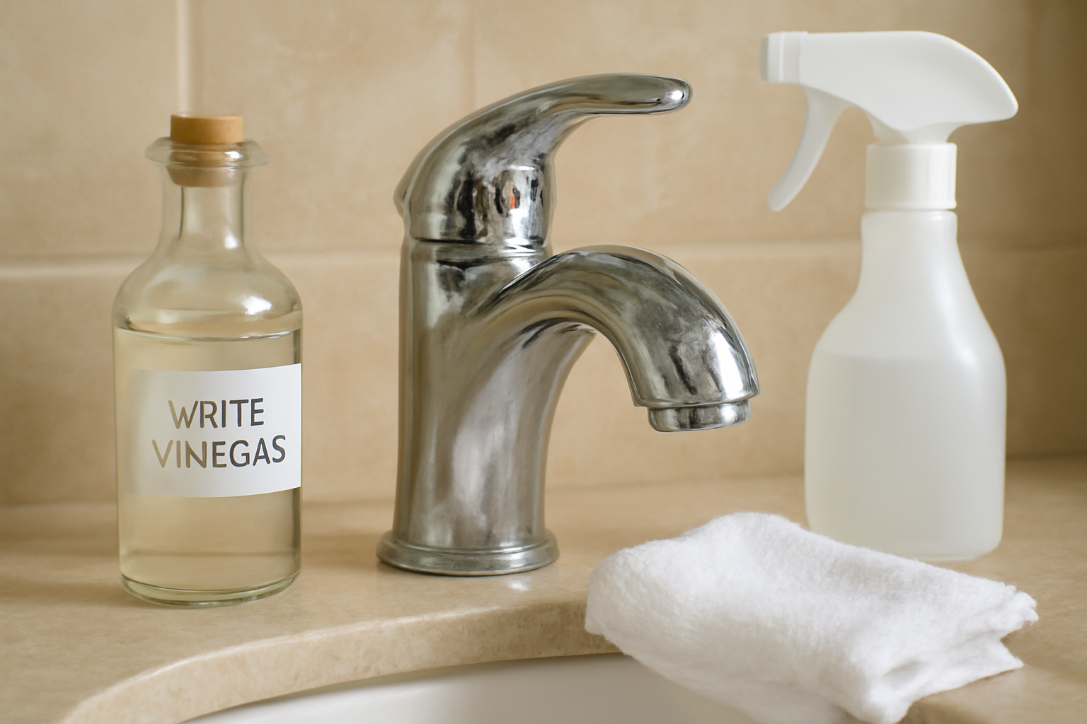 How to Remove Hard Water Spots from a Chrome Faucet illustration