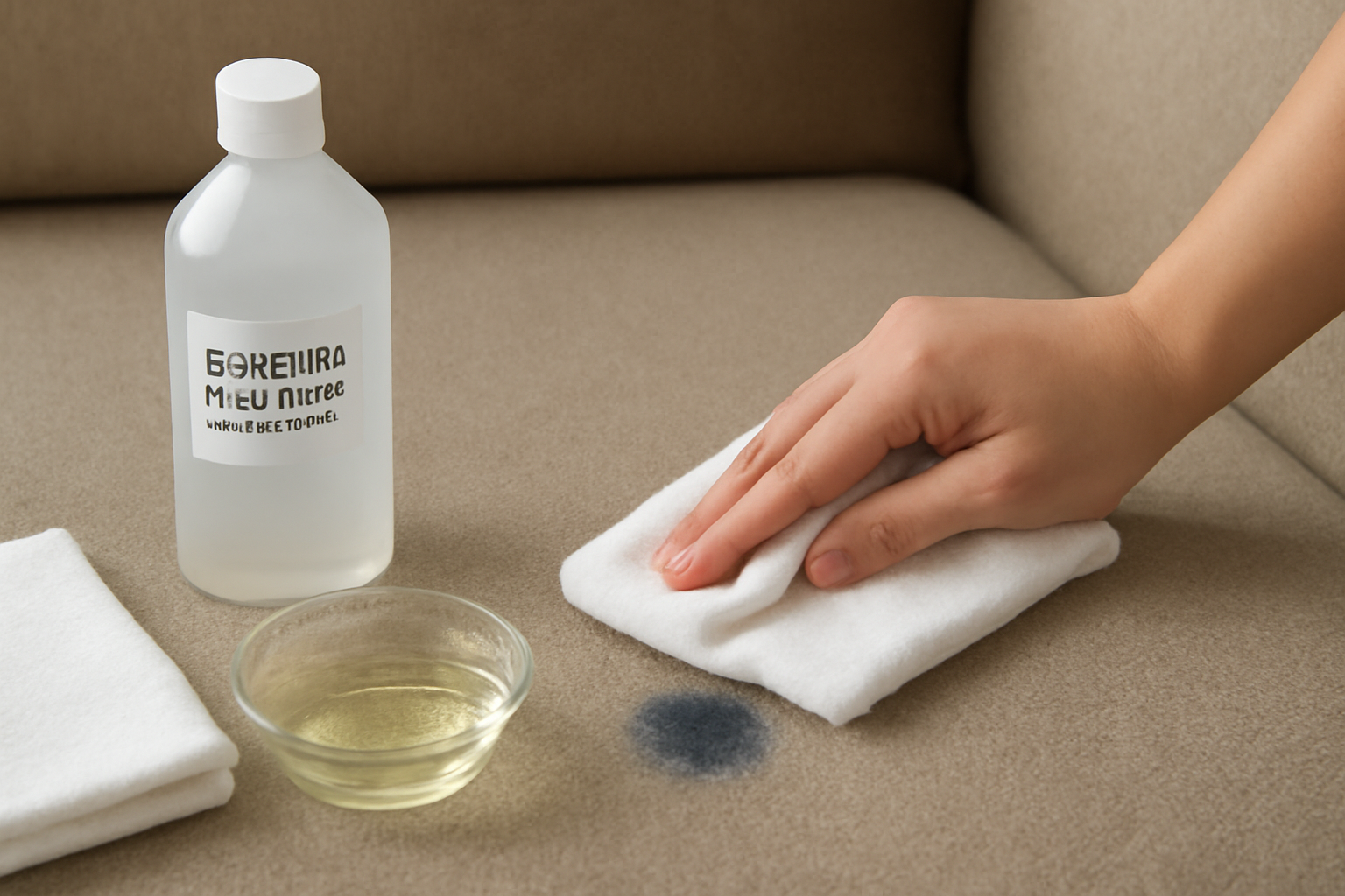 How to Remove a Gel Pen Stain from a Polyester Couch illustration
