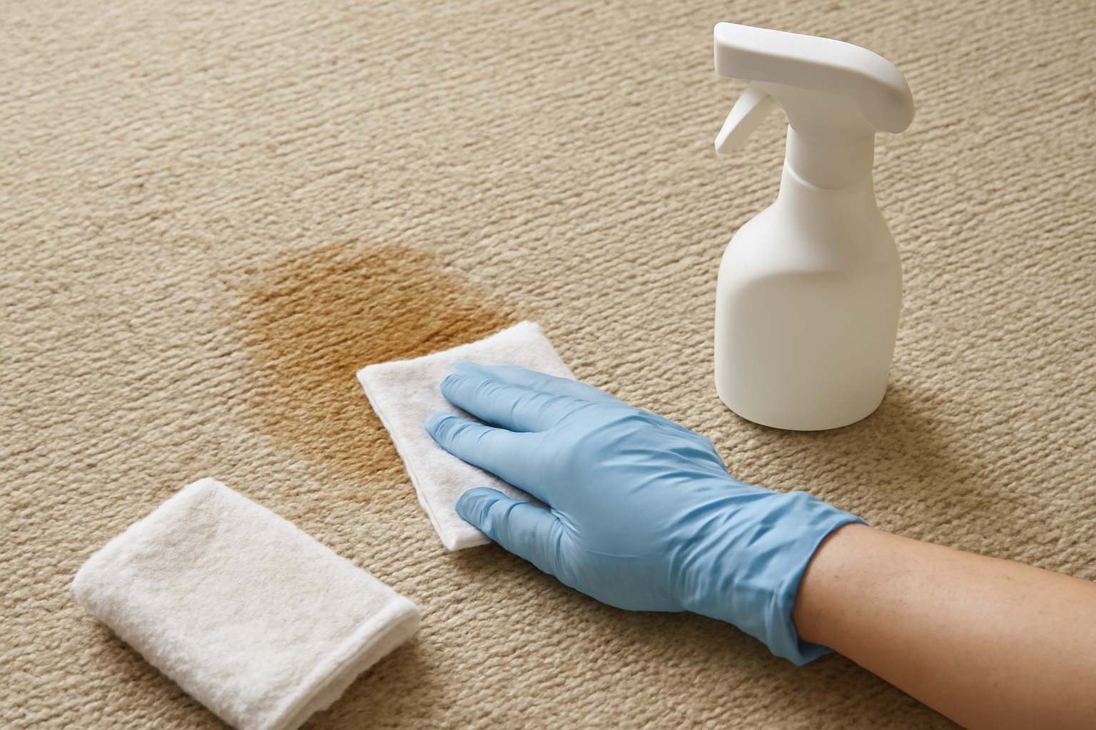 How to Remove Dried Dog Urine from a Wool Rug illustration