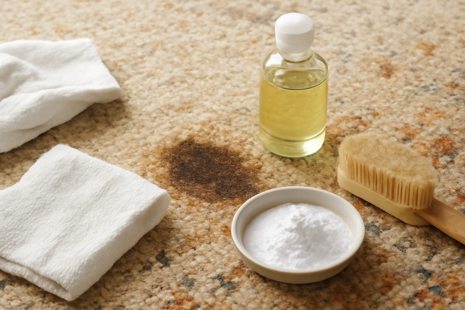 How to Remove a Grease Stain from a Wool Rug illustration