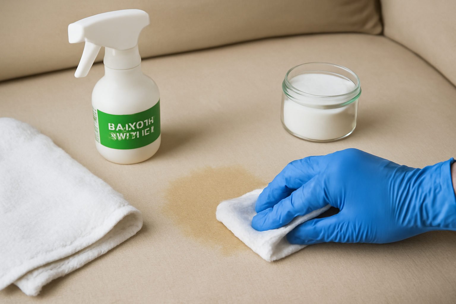 How to Remove Dried Cat Urine from a Cotton Couch illustration