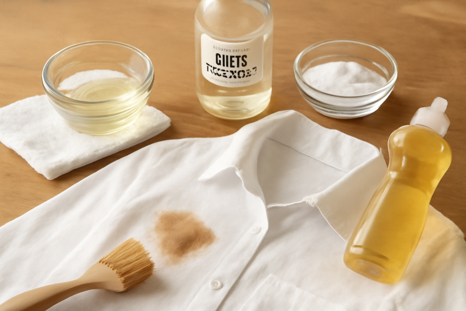 How to Remove a Dried Coffee Stain from a Cotton Shirt illustration