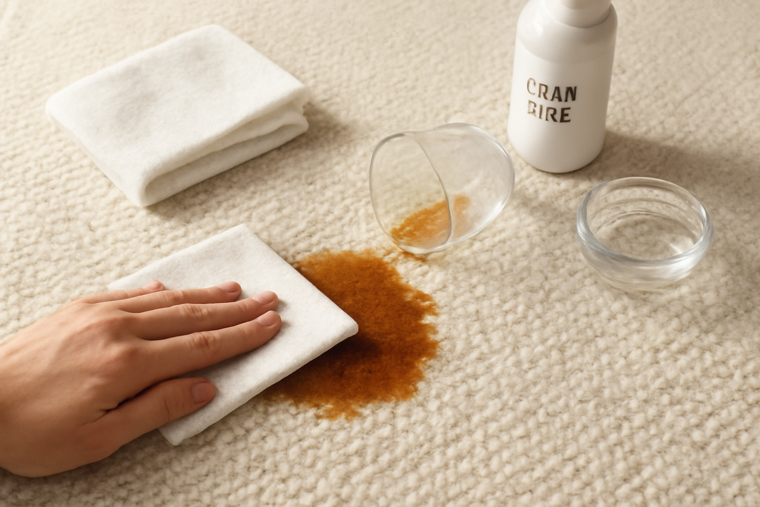 How to Remove a Fresh Tea Stain from a Wool Rug Without Damaging the Fibers illustration