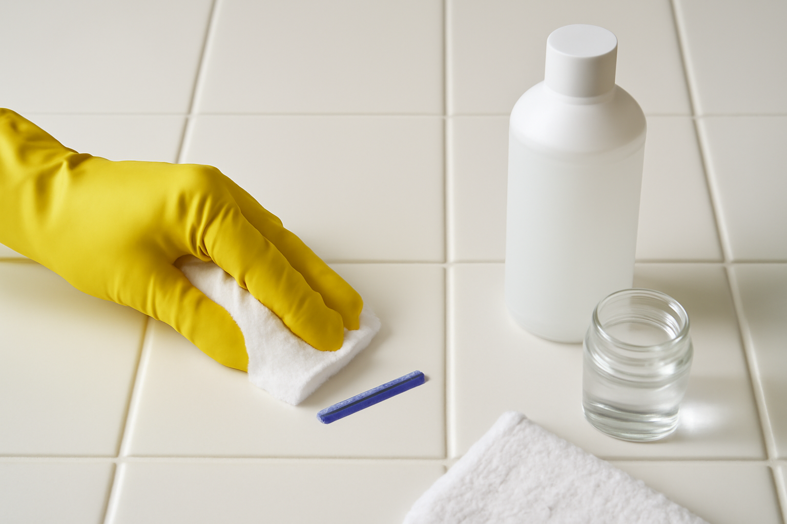 Imagem editorial: Como tirar mancha de caneta marcador permanente de azulejo branco: guia para traço fresco e seco