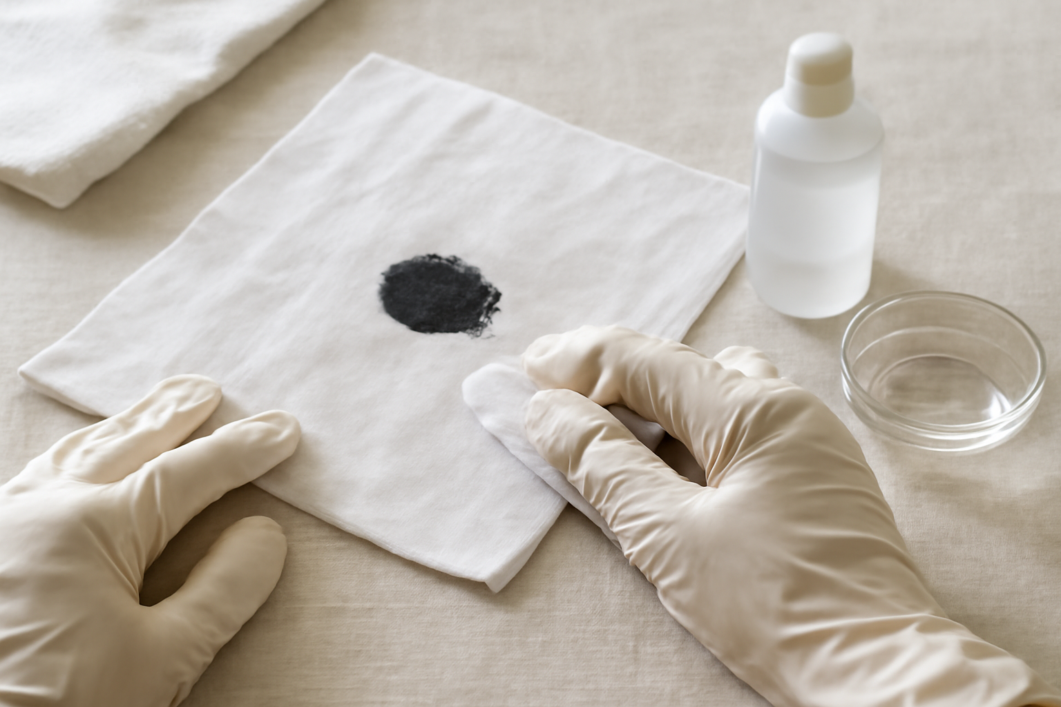 How to Remove a Set-In Ink Stain from a Linen Napkin illustration