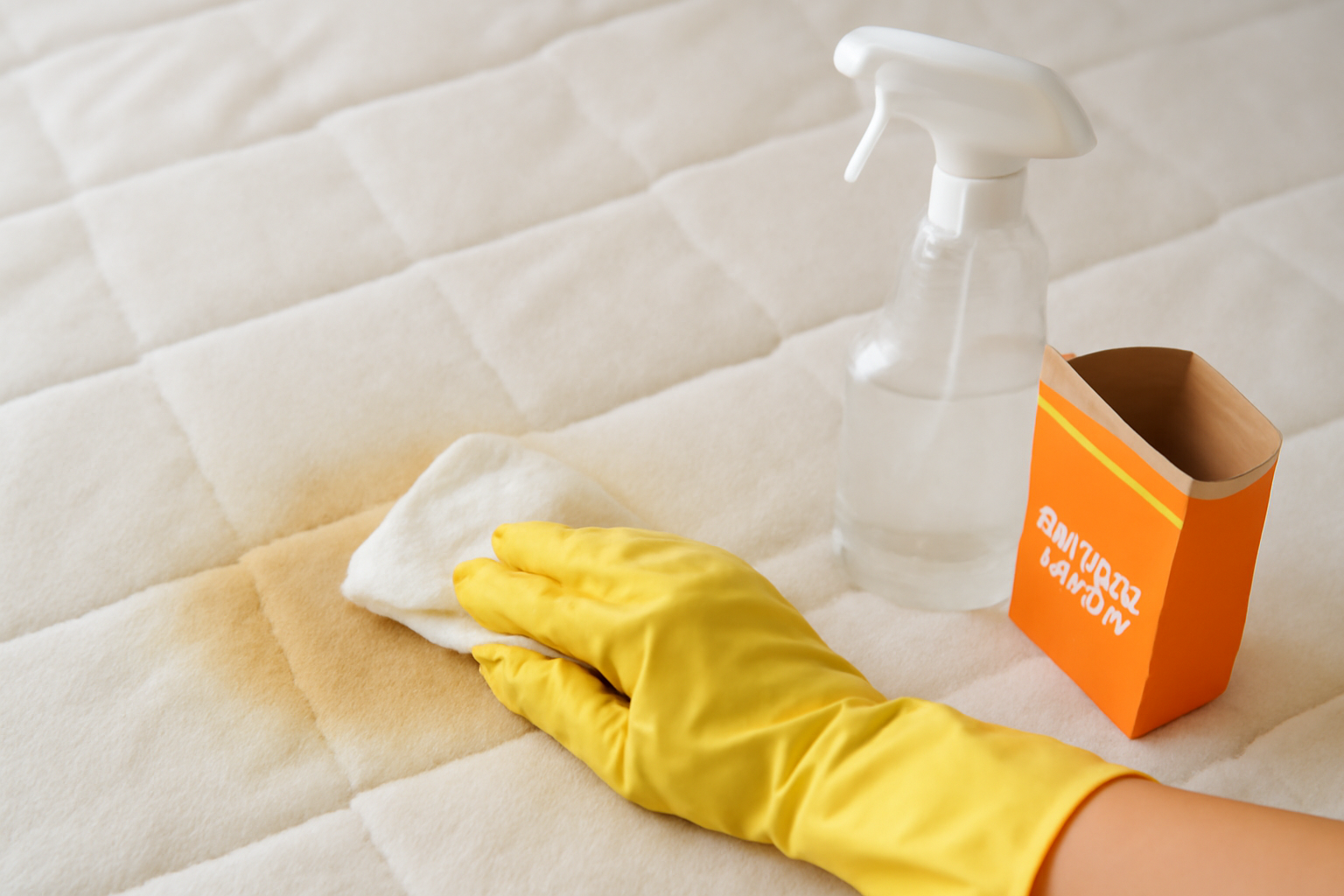 How to Remove a Dried Urine Stain from a Cotton Mattress Without Harming the Fabric illustration